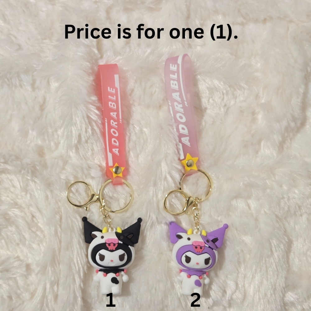 Fashion Kuromi Purse Charm/Key Chain, Available in 2 Styles